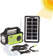 Solar Lighting System with Flash Light 4 Lamps Radio and USB Charging HOD-GDPLUS-GD-8076