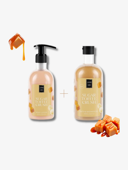 Lavish Care Sugar Toffee Crush Skin Care Set for Moisturizing & Body Cleaning 2pcs
