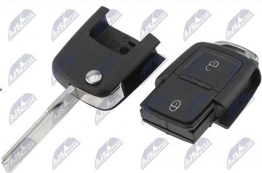 NTY Carcasă cheie auto cu lamă fără butoane pentru VW / Scaun / Skoda