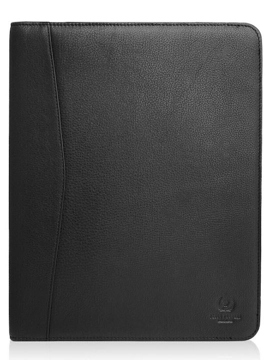 Leder Herrentasche Geldbörse Schwarz