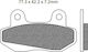 Комплект спирачни накладки Fd0358 Organic Fa86 Newfren106402
