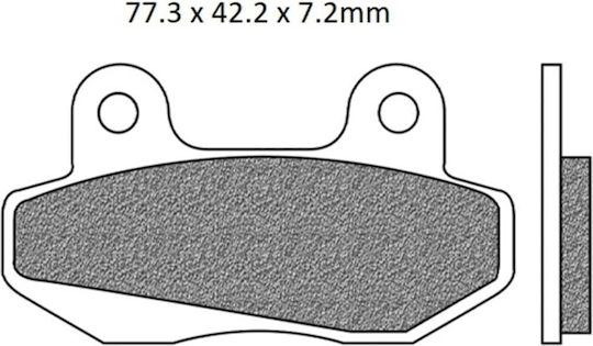 Комплект спирачни накладки Fd0358 Organic Fa86 Newfren106402