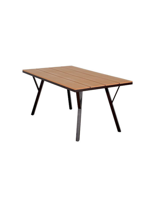 Tisch Stabil Fl6514 Brown 160x91x72cm