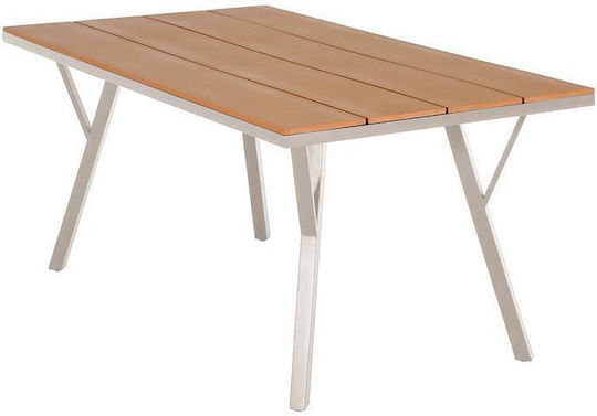 Metal Masa pentru spații exterioare Fl6514 Bej 160x91x72buc