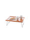 Arredamenti Italia Melfo Lemnos Dreptunghiular Tavă de Servire în Culoare Maro 60x41x23cm 1buc