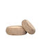 Set of 2 Straw Decorative Tables Fylliana Fl24003 Natural Color 62x62x20cm 46x46x19cm
