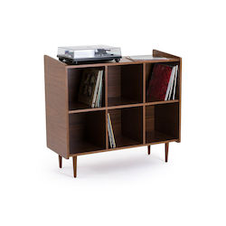 Vintage Vinyl Schallplattenmöbel B48xT114xH103cm