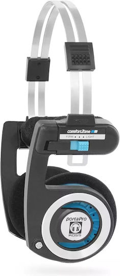 Koss Porta Pro Classic Wireless Wired On Ear Headphones with 20 Hours Playing Time Black Silver