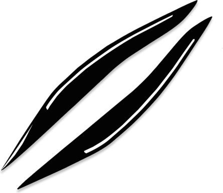Sprâncene faruri față Universal pentru BMW Seria 5 / F10