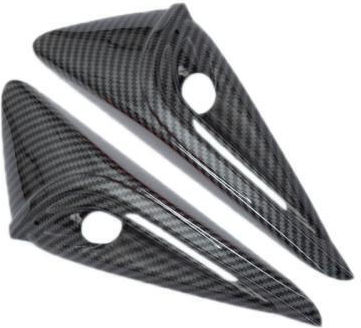 Tesla 2024 Model 3 Fenders Side Badges Camera Cover Glossy Carbon Fiber Texture