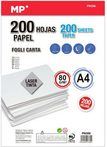 Madrid Papel Χαρτί Εκτύπωσης A4 80gr/m² 200 φύλλα