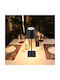 Rechargeable Table Lamp LED with Black Shade and Base