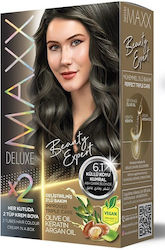 Maxx Deluxe Hair Color Βαφή Μαλλιών 6.1 Ash Dar...