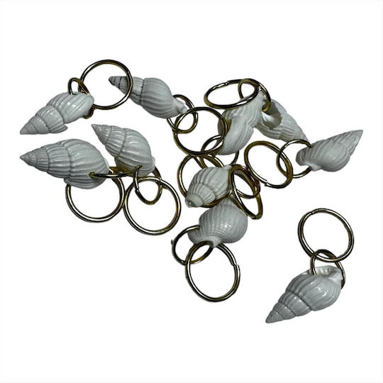 Dekorative Haarringe Gold Muschel Ha10 10 Stk