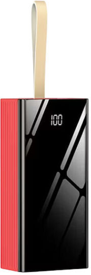 Olesson D281s Power Bank 30000mAh με 4 Θύρες USB-A Κόκκινο
