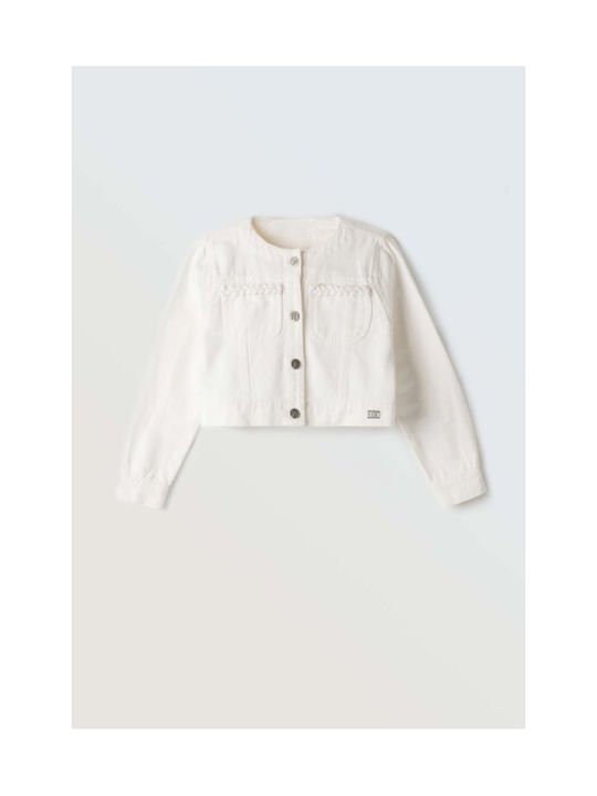 Evita Kids Denim Jacket White