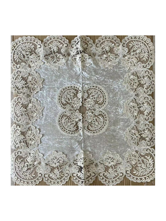 ForHome Tischtuch Ecru 140x140cm