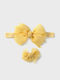 Mayoral Kids Headbands Sunflower Set with Bow Yellow