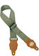 Gst100agn Guitar Strap Hemp Brown Suede Slips Army Green