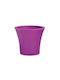 Atmosphera City Selbstbewässernd Topf Kunststoff Violet 25x25x22cm.