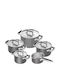 Zwilling J.A. Henckels Pure Cookware Set de vase de gătit din oțel inoxidabil 9buc