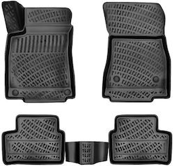 3D Tray Mats Rubber TPE Mercedes GLA H247 2021 Rizline 4 Pieces Black