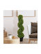 Homcom Fake Eucalyptus Spiral Plant Pot Included Indoor Outdoor Height 90 cm Green 830-951v00gn