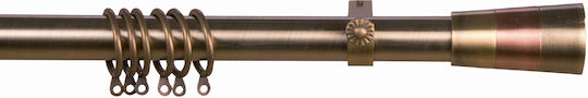 Grace Pliabil Metalic Galerie pentru perdele Simplu Φ28mm 240-240buc Bronze