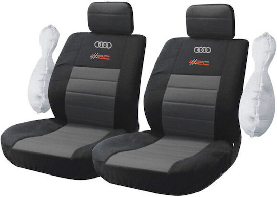 Audi Universal Car Seat Covers Takeposition Black Grey 214-3242-9001-07