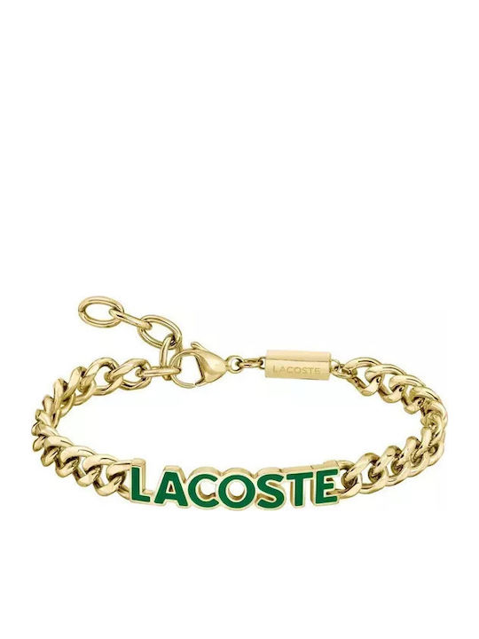 Lacoste Men's Gold Plated Steel Bracelet 19cm