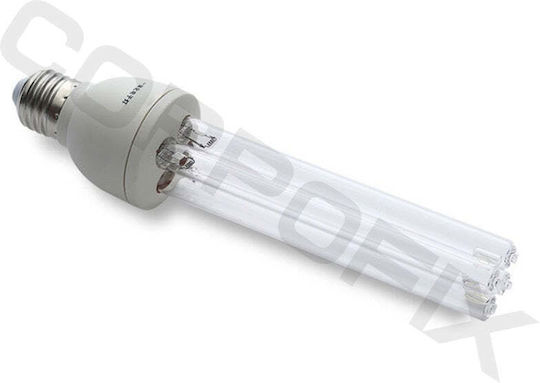 Ултравиолетова бактерицидна UV лампа стандартен цокъл Corpofix BV9 E27 25W 253.7nm стерилизация срещу вируси и бактерии