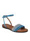 Women's Flat Sandals in Blue Color