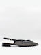 Pointed Toe Black Heels with Strap