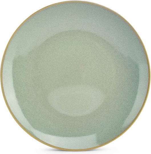 Salt & Pepper Solo Solo Farfurie joasă Ceramică Verde cu Diametru 27.5cm