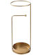Aberto Design Regenschirmständer Metallisch Gelb 22x22x60cm 1Stück