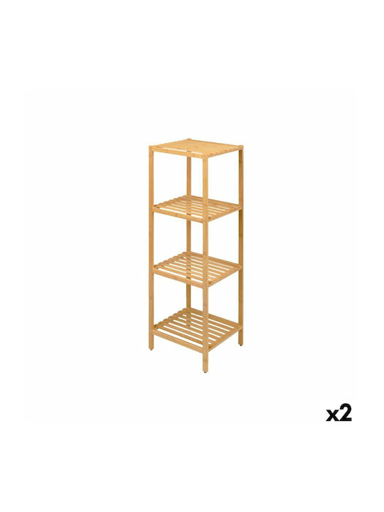 Shelf Unit Storage Bamboo L33xW32xH108cm