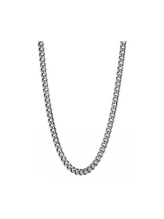 Art Collection Chain Neck made of Steel Wide Thickness 6mm and Length 55cm