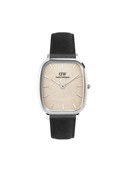 Daniel Wellington Sheffield Watch with Black Leather Strap