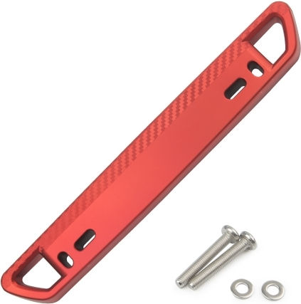 Car Modification License Plate Frame Holder Carbon Fiber Pattern Red
