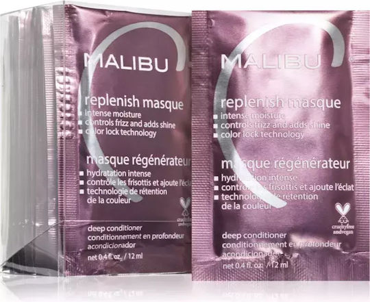 Malibu C Replenish Masque Регенерираща Маска за Коса 12x12 мл
