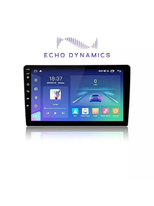 Echo Dynamics Ηχοσύστημα Αυτοκινήτου 2DIN (Bluetooth/USB/AUX/WiFi/GPS/Apple-Carplay/Android-Auto) με Οθόνη Αφής 9"