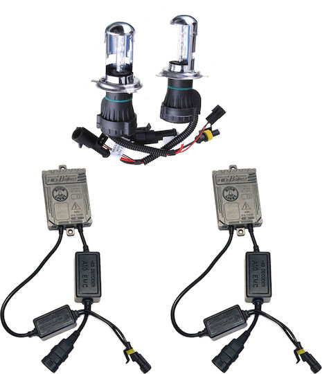 Xenon Set de Iluminare H4 Can bus 55W 12V 6000K Alb rece
