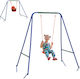 Outsunny Metal with Seat Belt Swing for 6+ months Orange