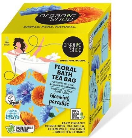 Natura Siberica Floral Bath Tea Bag Blooming Paradise Bath Tea 3x50g