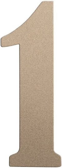 Roline 468 Sign Number 1 Plastic Metallic 50mm