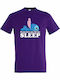 T-shirt Unisex " Stitch If You Love Me Let Me Sleep Cute Stitch " Dark Purple