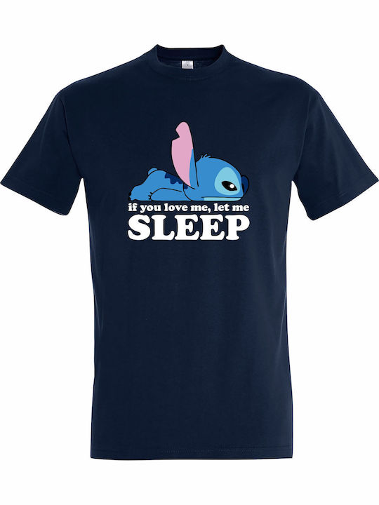 Kids' T-shirt French Navy Stitch, If You Love M...