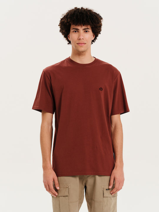 Emerson T-Shirt Burgundisch