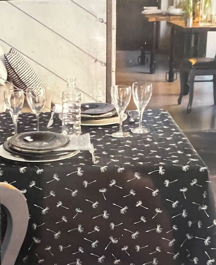 Vallesusa Casa Tischtuch Schwarz 150x180cm