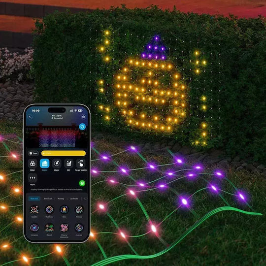 Lights LED 1.2m. x 6810cm White type Net 1pcs